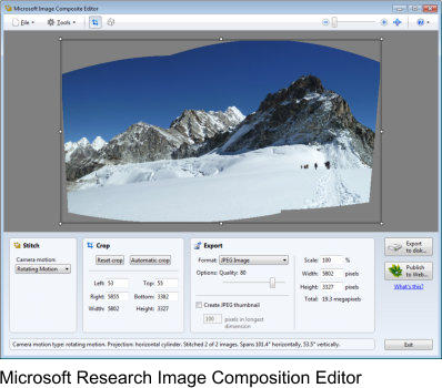 Microsoft Research Image Composition Editor
